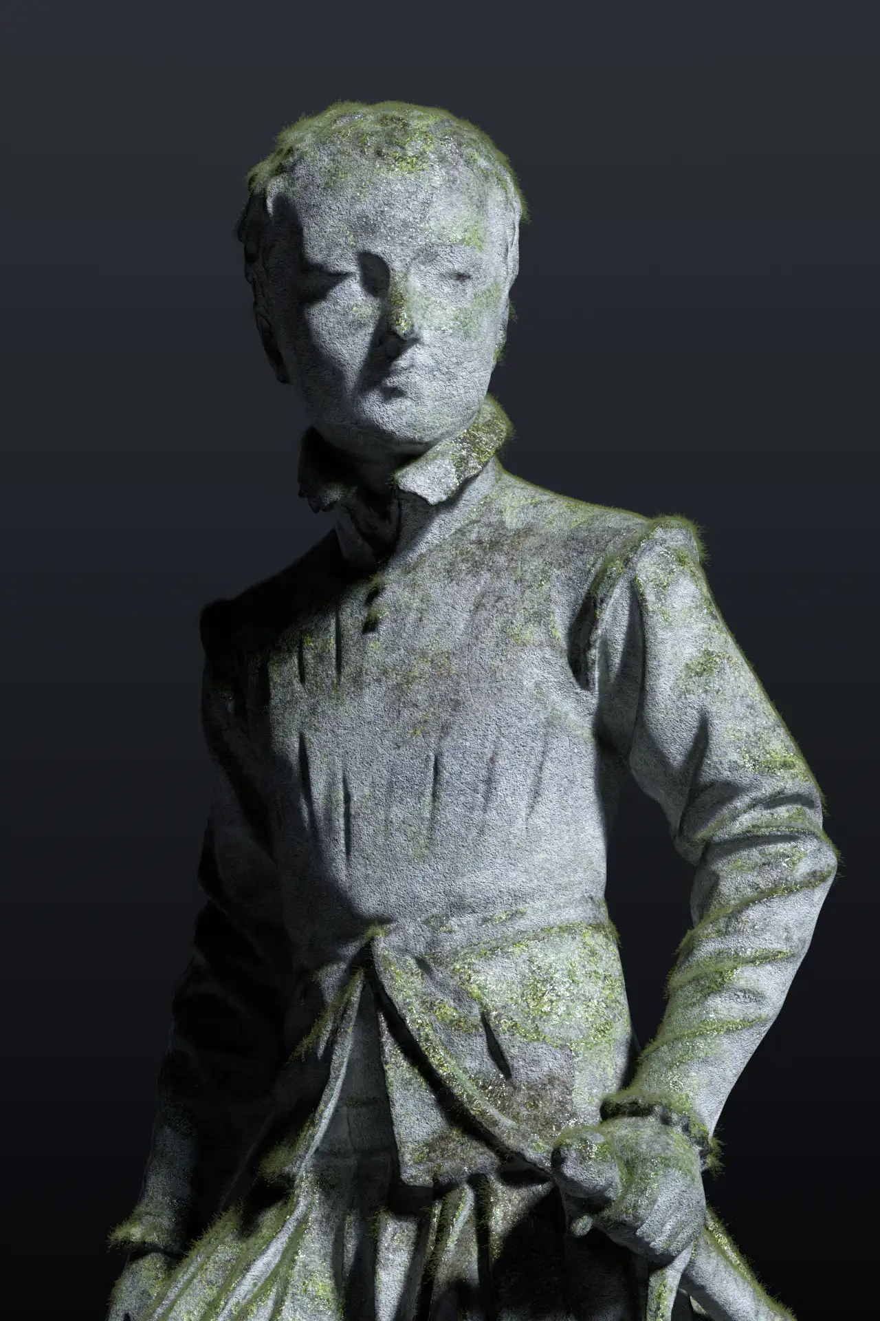 材质练习-苔藓结构（石雕-Based） - C4D之家 - 苔藓结构1.png