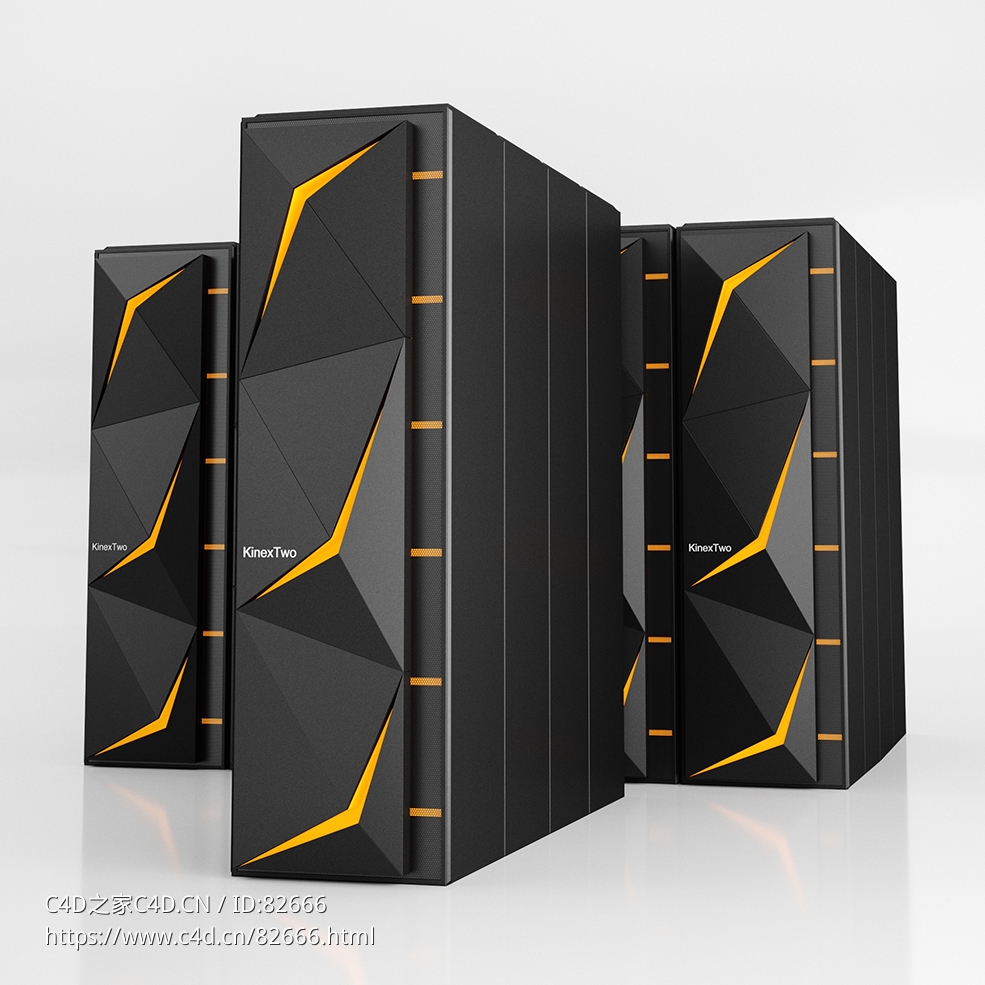 黑色服务器主机Server数码产品模型下载