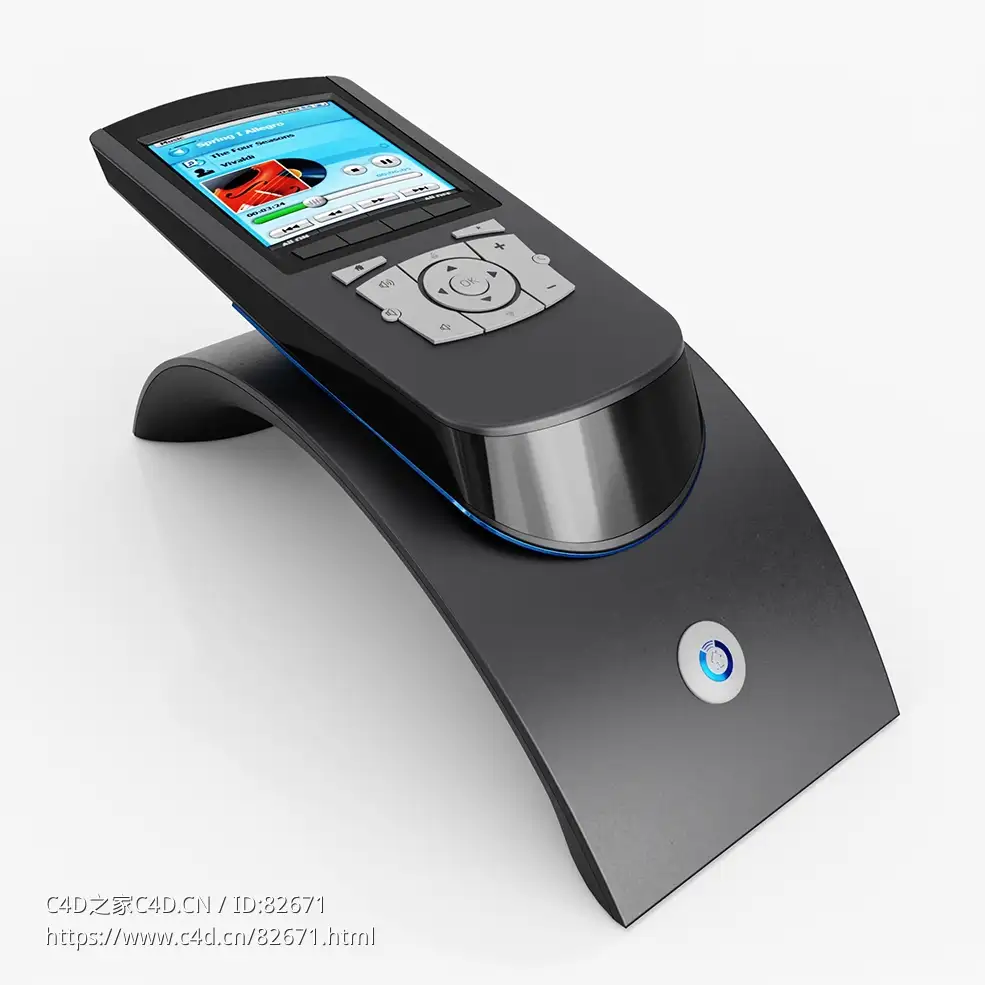 黑色多功能遥控器Universalremote数码产品模型下载