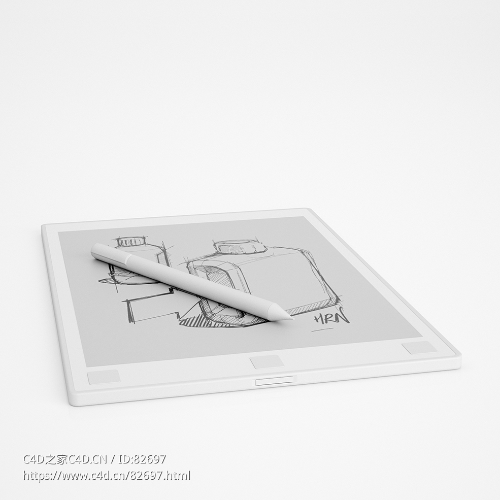 手绘板Tablet数码产品模型下载