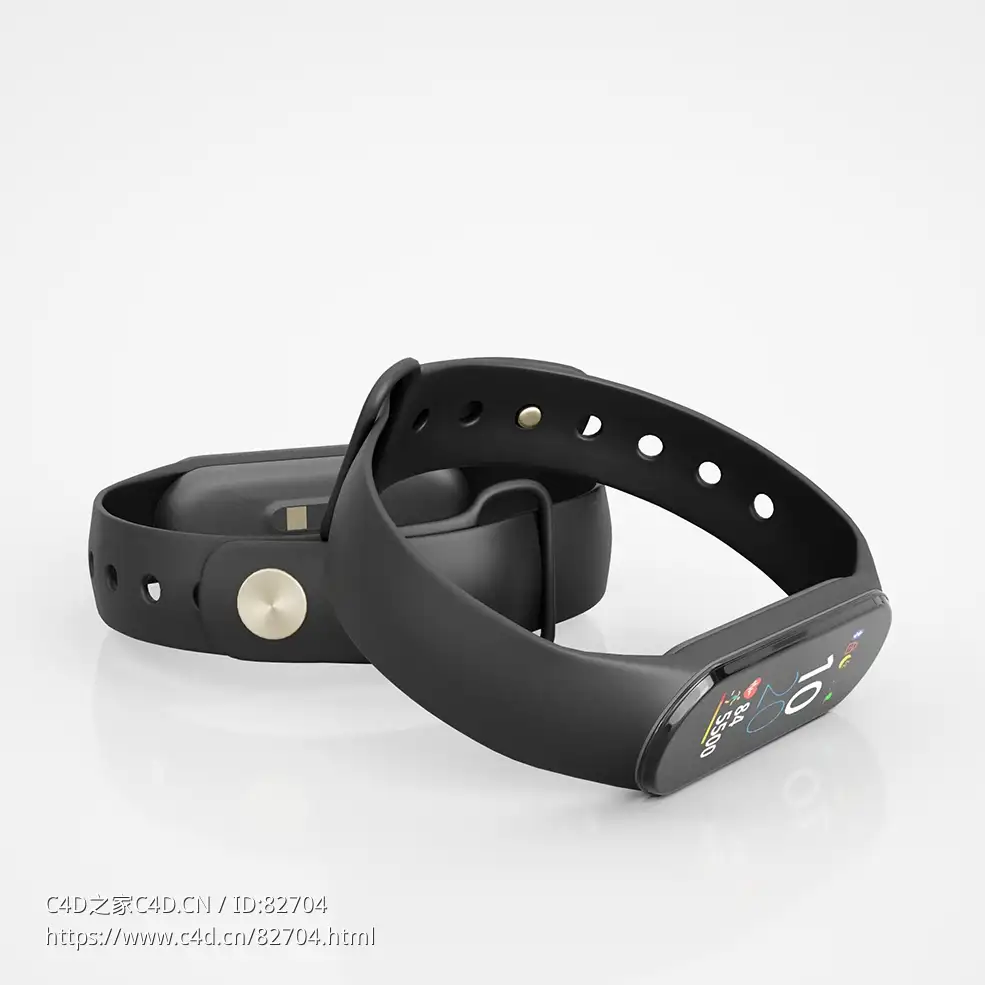 健康监测手环WatchBand数码产品模型下载