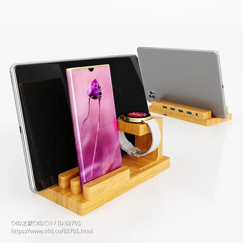 电子产品展示平板手机手表Smartphone Smartwatch Tablet DockingStation数码产品模型