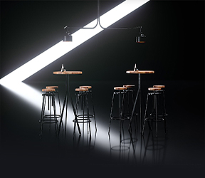 酒吧家具：休闲高脚圆桌椅