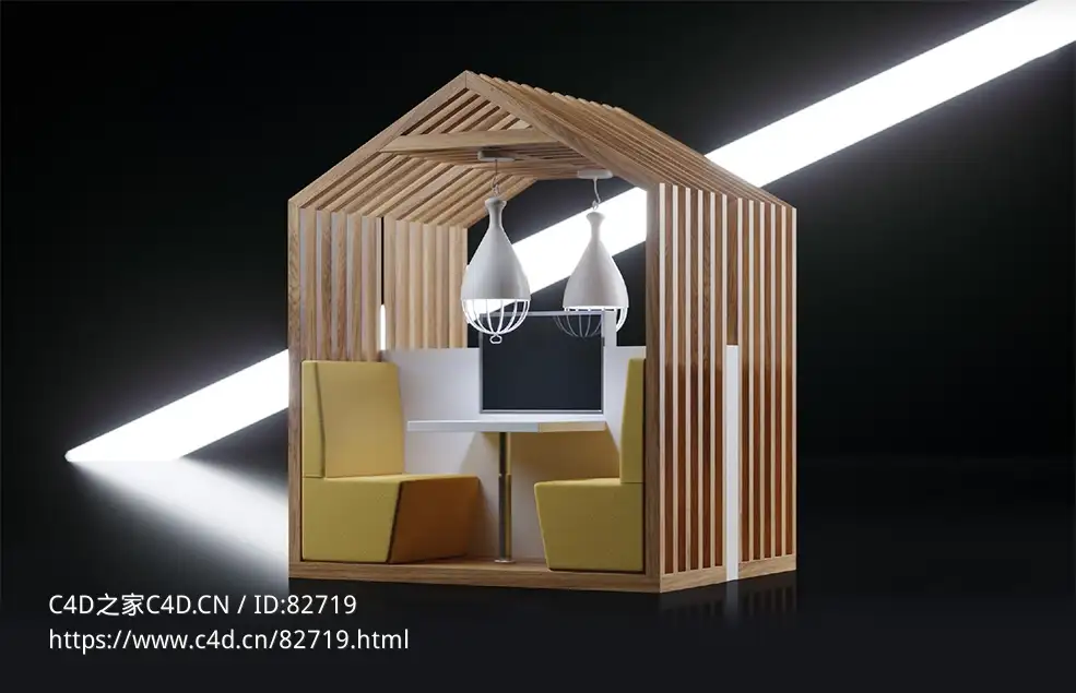 商超家具：双人小木室餐桌 - C4D之家 - 53.jpg