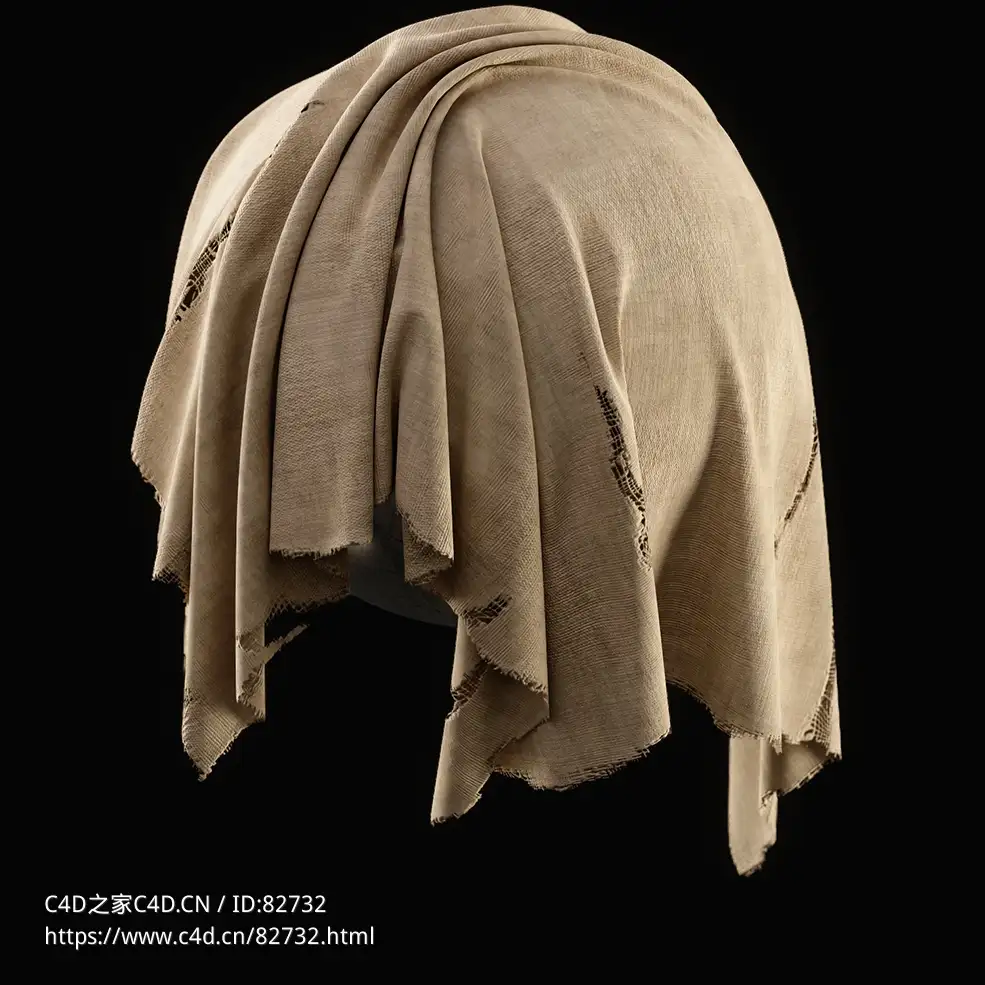 破洞麻袋布贴图Torn Fabric Texture