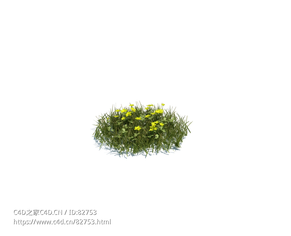 野草植物杂草模型下载simple grass medium v2 - C4D之家 - 119.jpg
