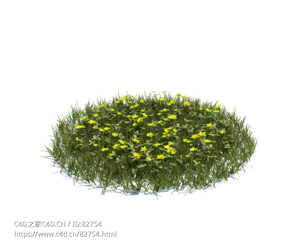 大野草植物杂草模型下载simple grass large v3 - C4D之家 - 120.jpg