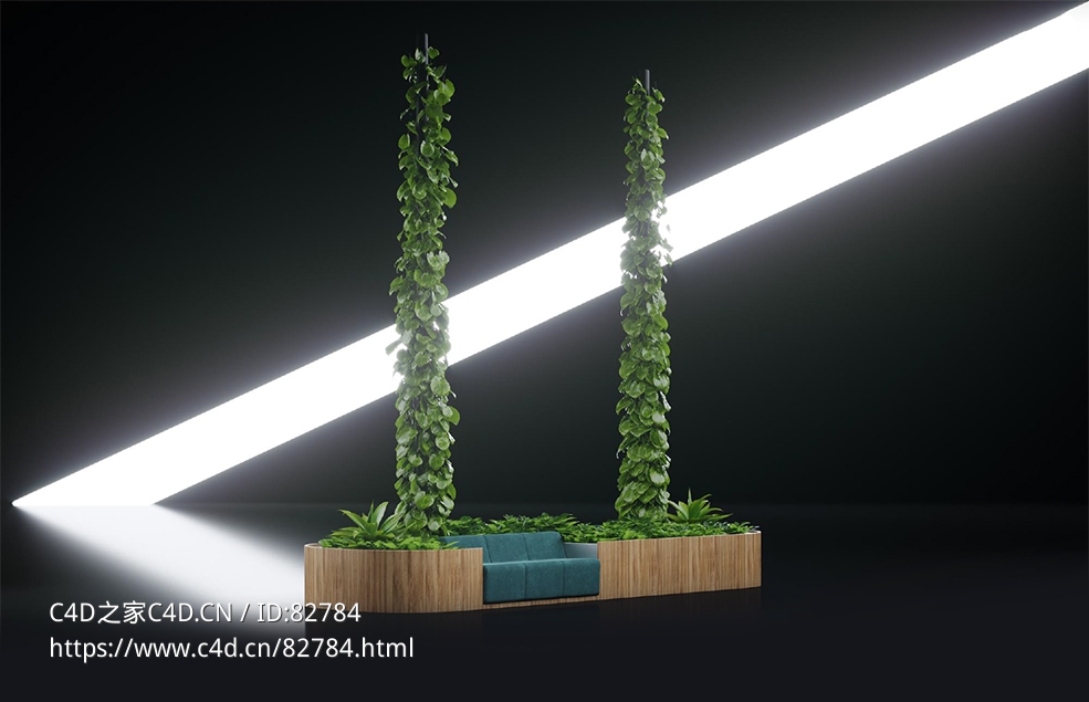 商超装饰：爬藤绿植