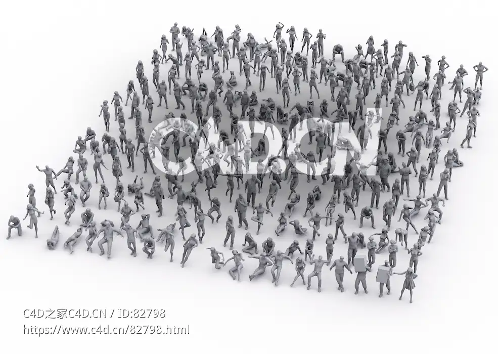 275个低面多边形人物人群模型People Crowd Pack - C4D之家 - 275-People-Crowd-Pack_C4D.jpg