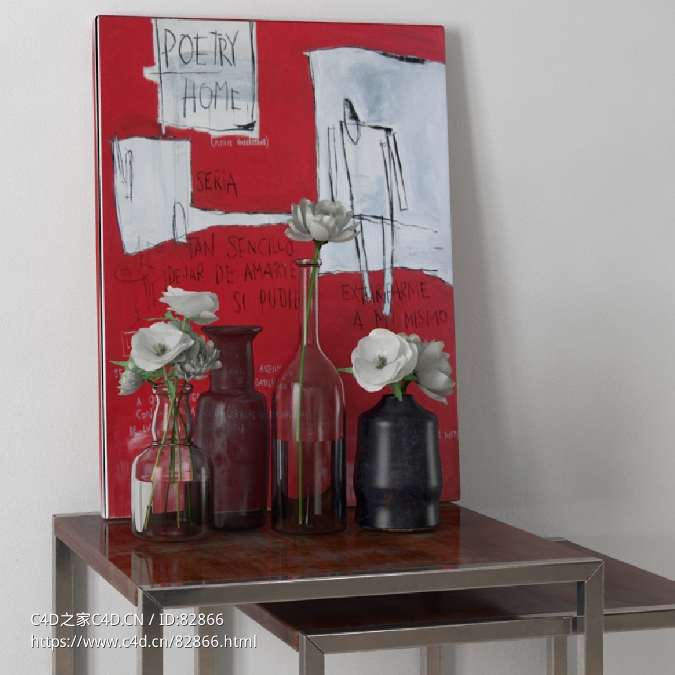 桌台装饰品：插花瓶装饰