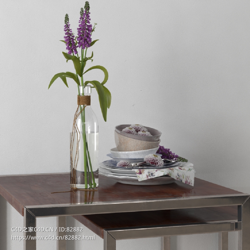 桌台装饰品：碗碟插花瓶