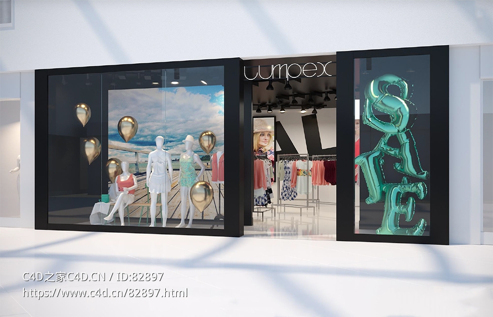 店铺装修：衣服专卖店