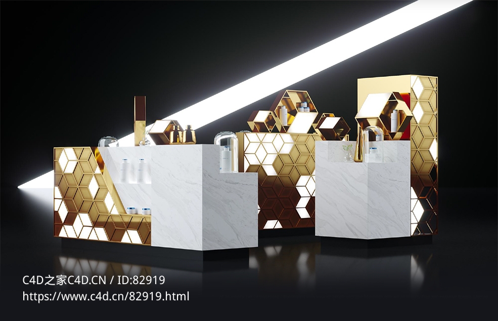 店铺装修：护肤品专柜