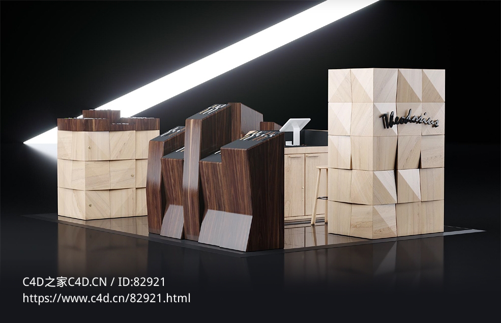店铺装修：手表销售展位 - C4D之家 - 35.jpg