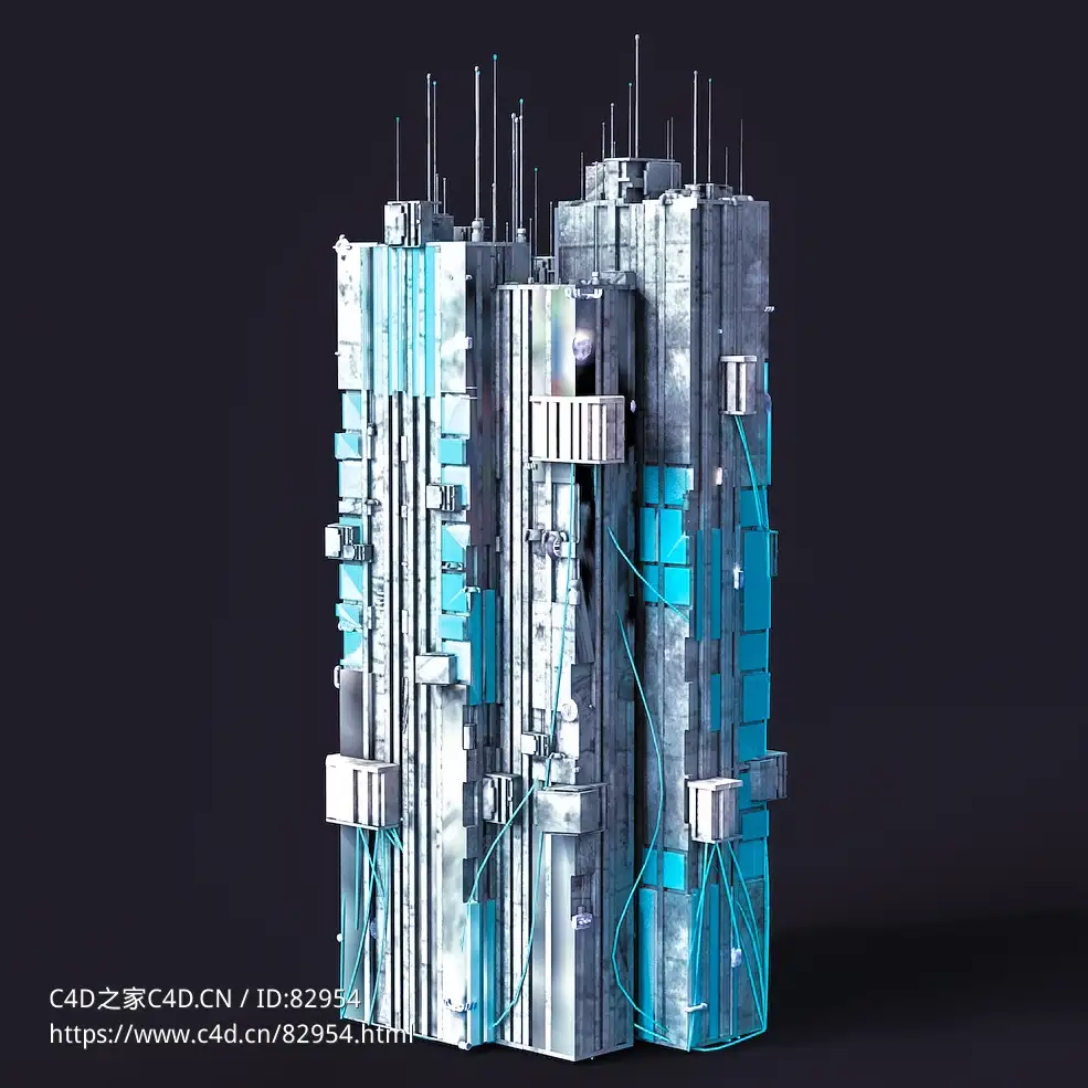 未来科幻赛博朋克高层建筑future architecture-28 - C4D之家 - 28.jpg