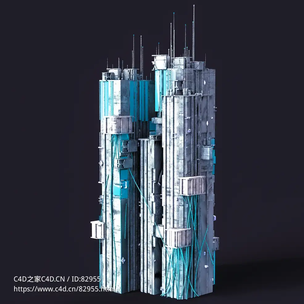 未来科幻赛博朋克高层建筑future architecture-29 - C4D之家 - 29.jpg