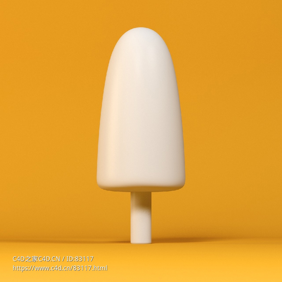 低面卡通雪糕树图标模型bomb pop tree - C4D之家 - 021.jpg