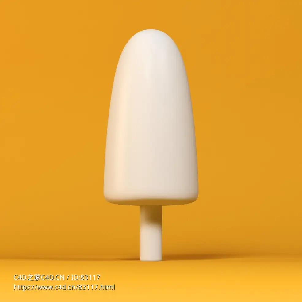 低面卡通雪糕树图标模型bomb pop tree - C4D之家 - 021.jpg