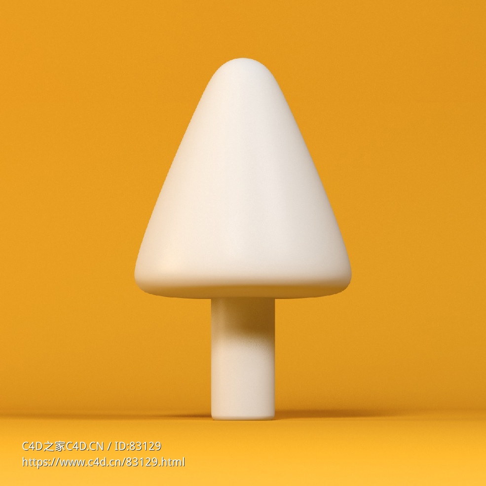 低面卡通锥形树图标模型candy corn tree - C4D之家 - 033.jpg