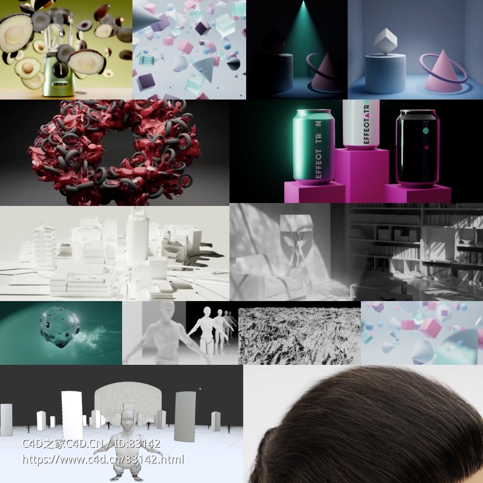 C4D Redshift渲染器灯光摄像机渲染大师课程