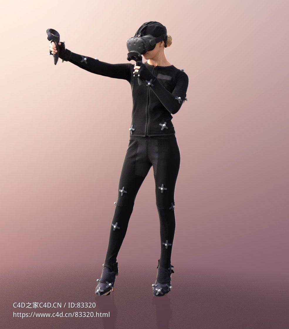 三维扫描写实人物体验vr游戏设备的外国女性 - C4D之家 - 030.jpg