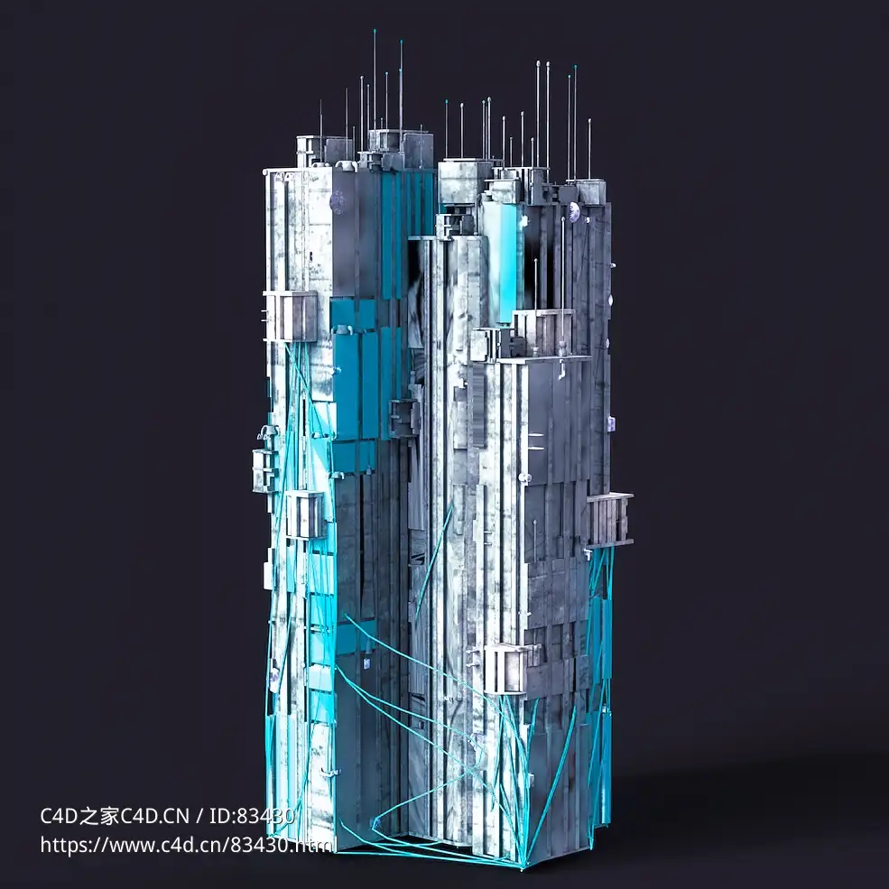 未来科幻赛博朋克高层建筑future architecture-35 - C4D之家 - 35.jpg
