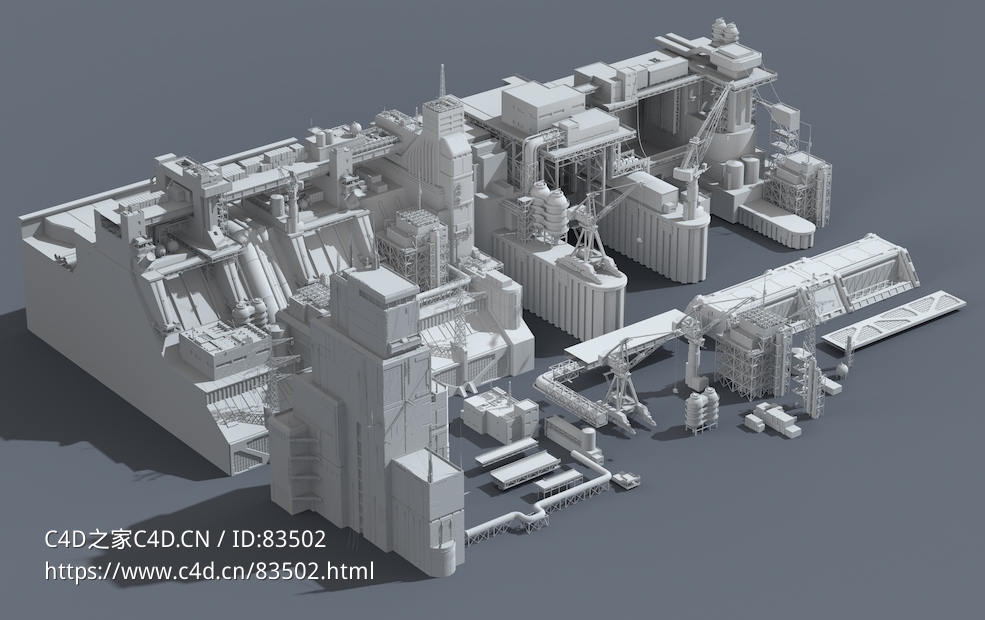 31组水利发电站科幻工业设备模型Scifi dressing kitbash set 3 Low-poly 3D model Add to wish list 22.4k 193 Report