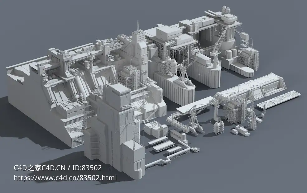 31组水利发电站科幻工业设备模型Scifi dressing kitbash set 3 Low-poly 3D model Add to wish list 22.4k 193 Report