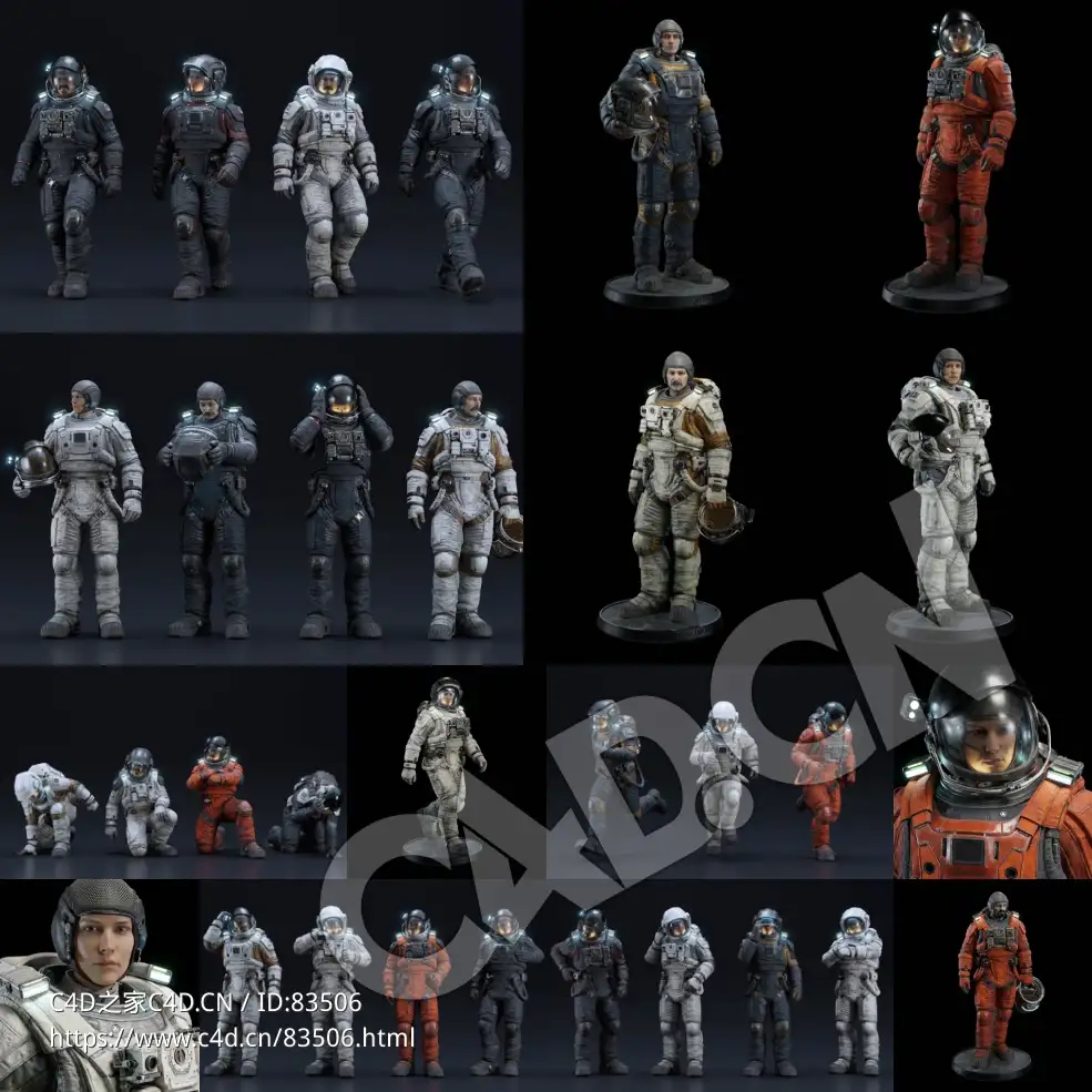 55GB太空宇航员人物角色火星地形月球环境三维模型BigMediumSmall – Astronova - C4D之家 - 2.jpg