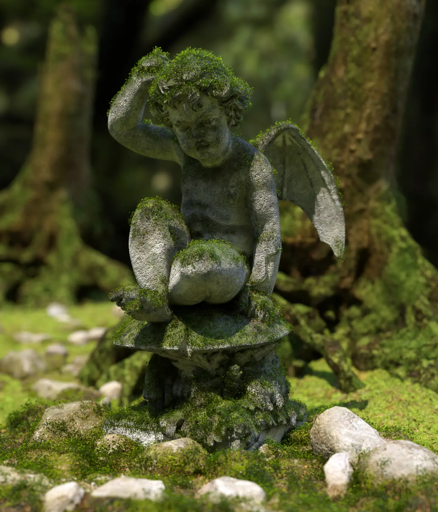 材质练习-石雕苔藓 - C4D之家 - 图像0004.png