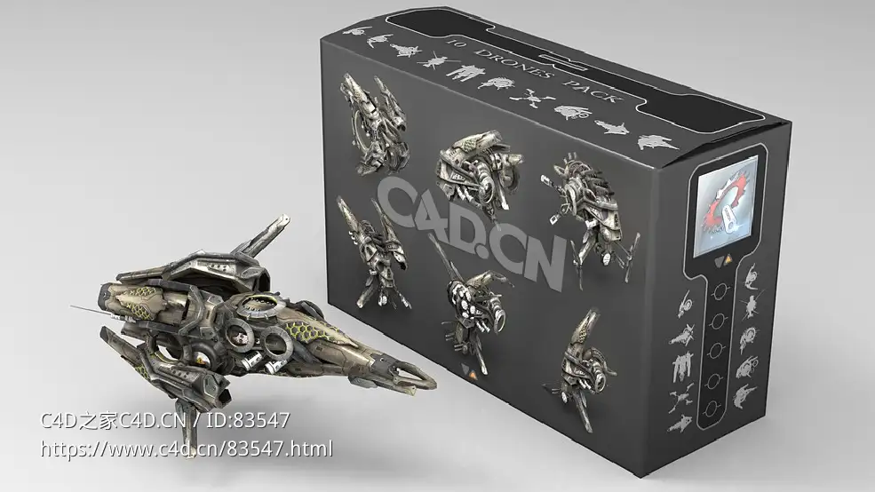 十架未来科幻无人飞行器模型合集 - C4D之家 - big_0da9a2f96c.jpg