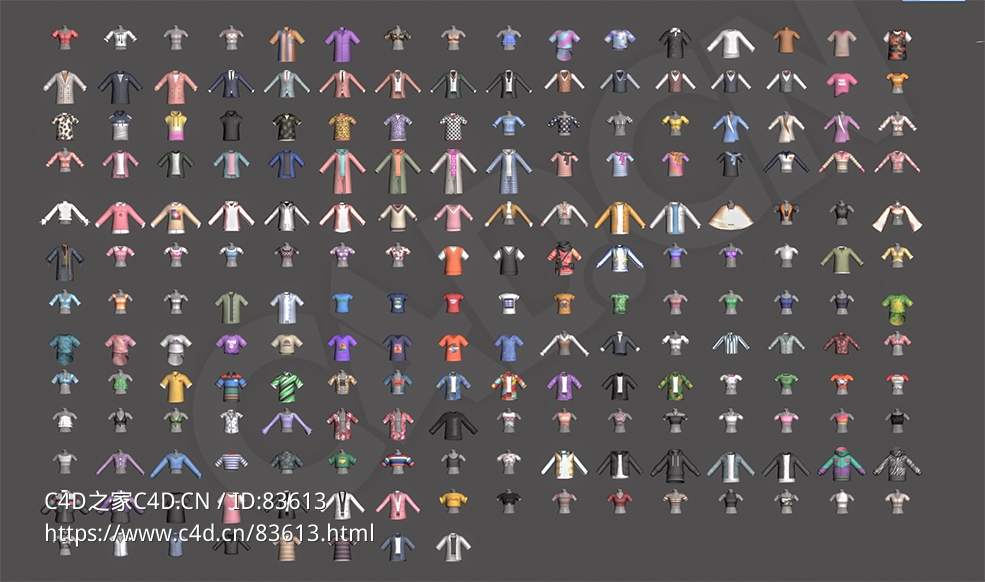 200套卡通女装衣服模型合集clothes