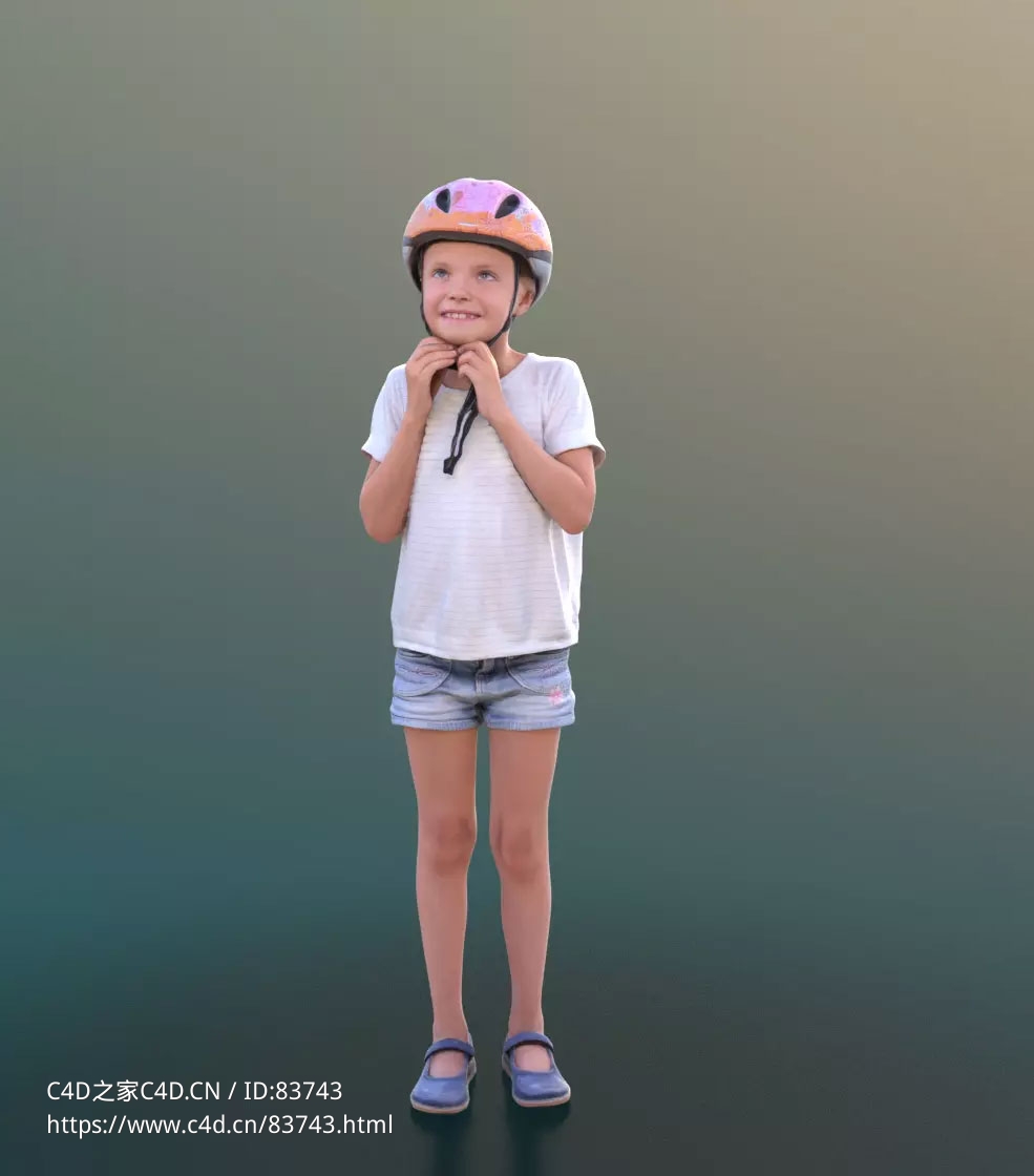 三维扫描写实人物系安全帽的国外小孩子 - C4D之家 - 187.jpg