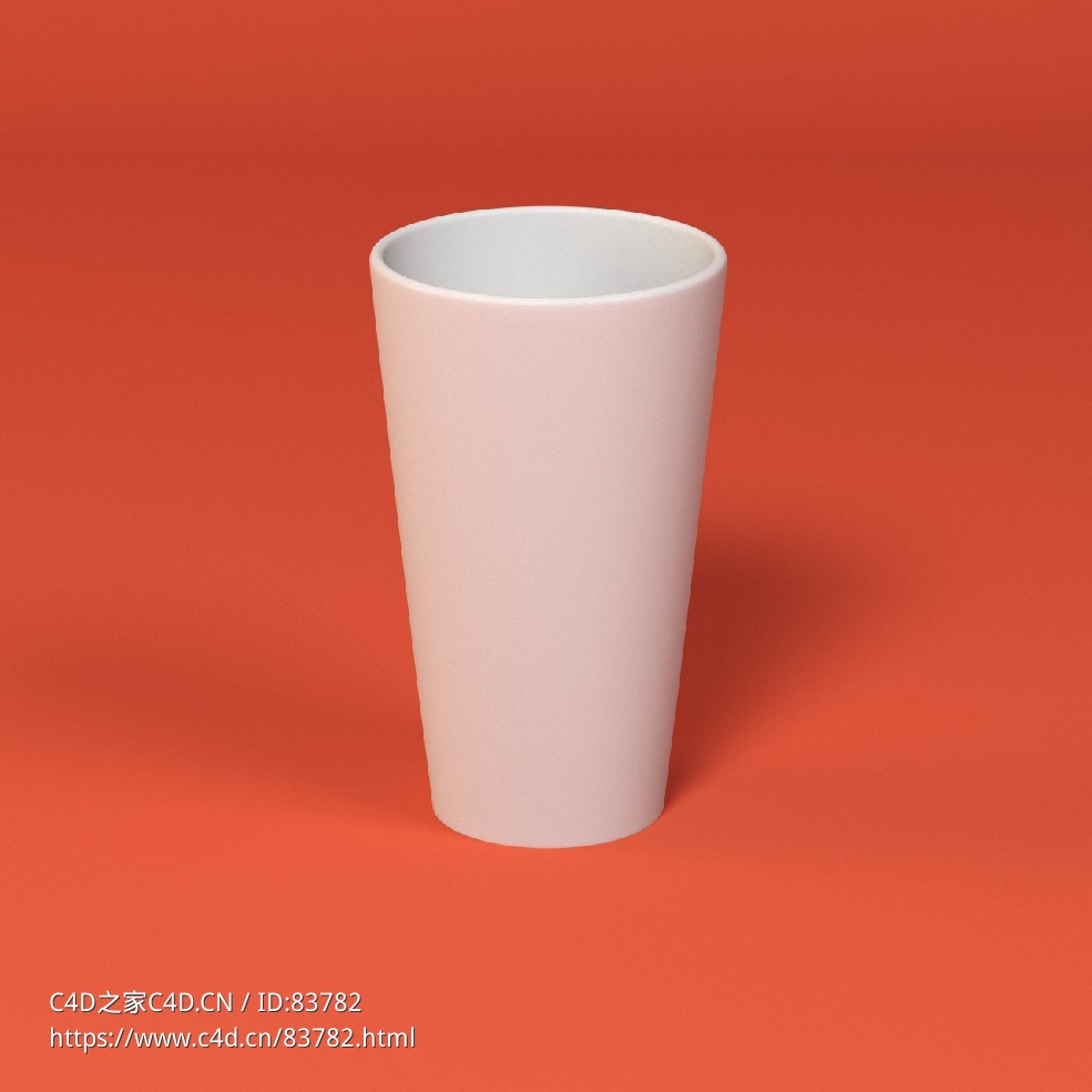 低面卡通水杯图标模型glass