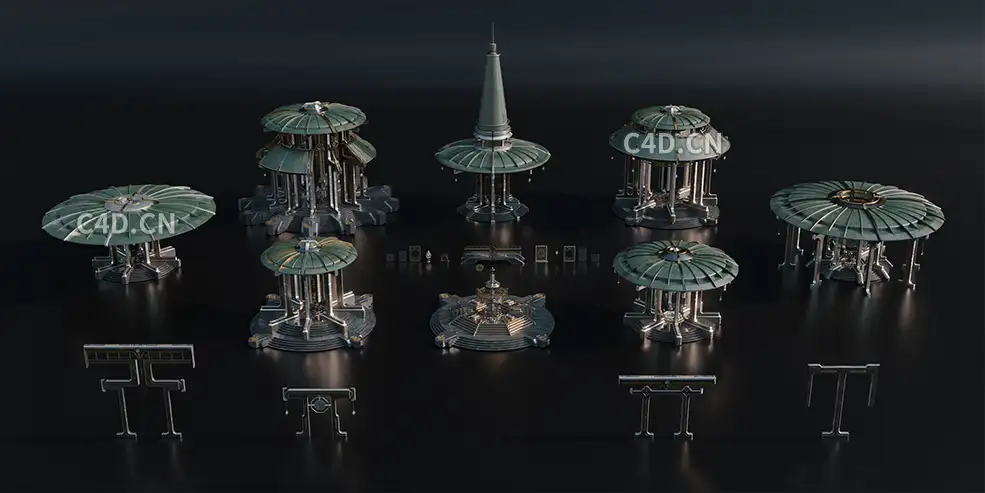 27个未来玄幻圣殿神庙科幻建筑模型合集 - C4D之家 - AS_SacredTemples_02.jpg