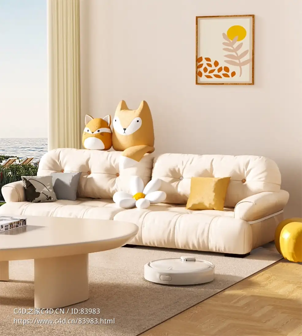 室内客厅场景C4D OCTANE模型 - C4D之家 - O1CN018wjkh51qtmhP4nwl9_!!1856665554.jpg