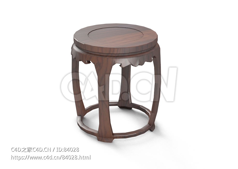 明清风格圆凳中式古典家具 - C4D之家 - 69.jpg