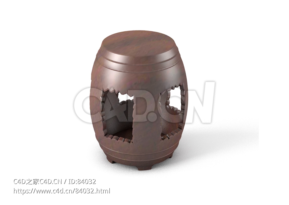 明清风格西洋花坐墩中式古典家具 - C4D之家 - 73.jpg