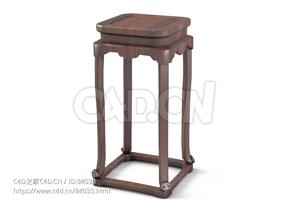 明清风格木花花架中式古典家具 - C4D之家 - 74.jpg