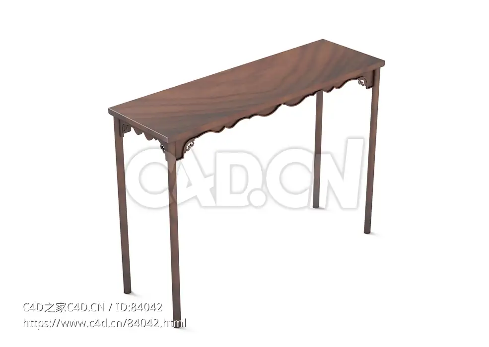 明清风格写字台书桌长桌子中式古典家具 - C4D之家 - 83.jpg