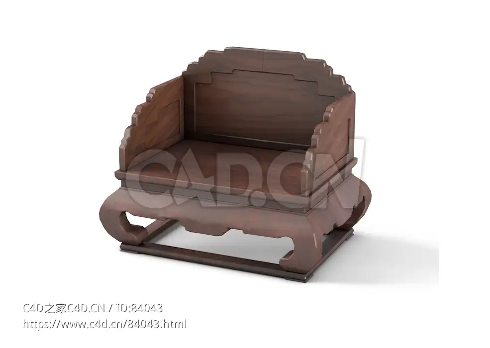 明清风格单人椅子中式古典家具 - C4D之家 - 84.jpg