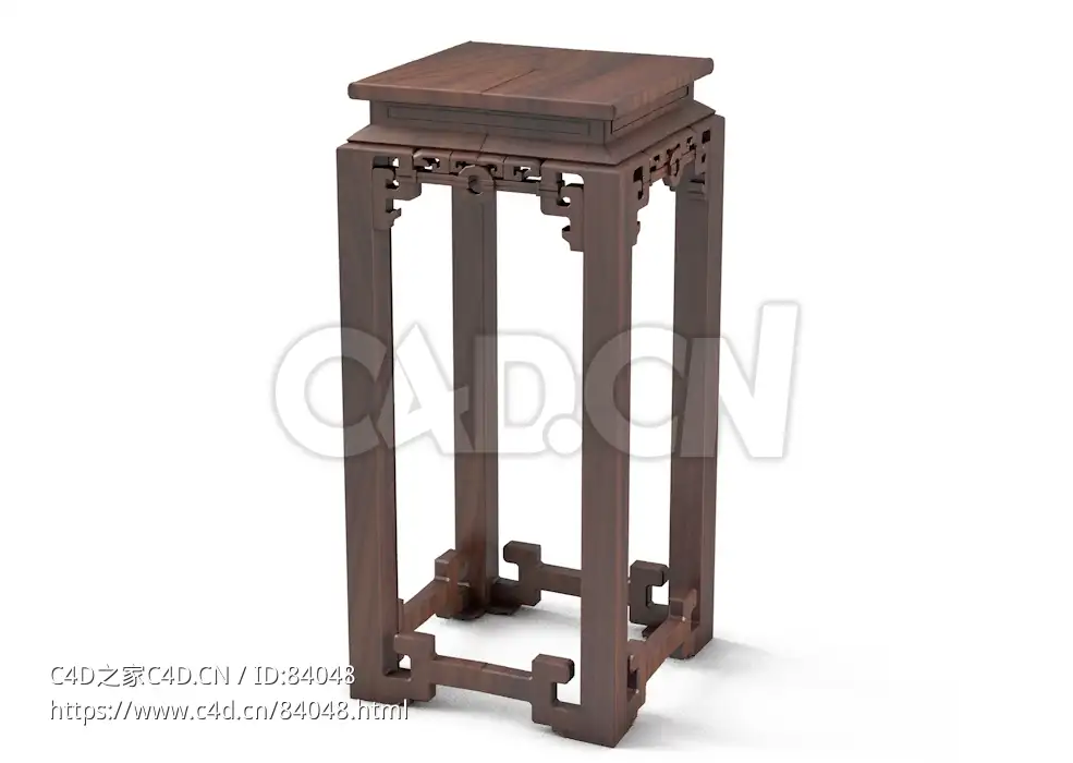 明清风格阳台花几盆景架中式古典家具 - C4D之家 - 89.jpg