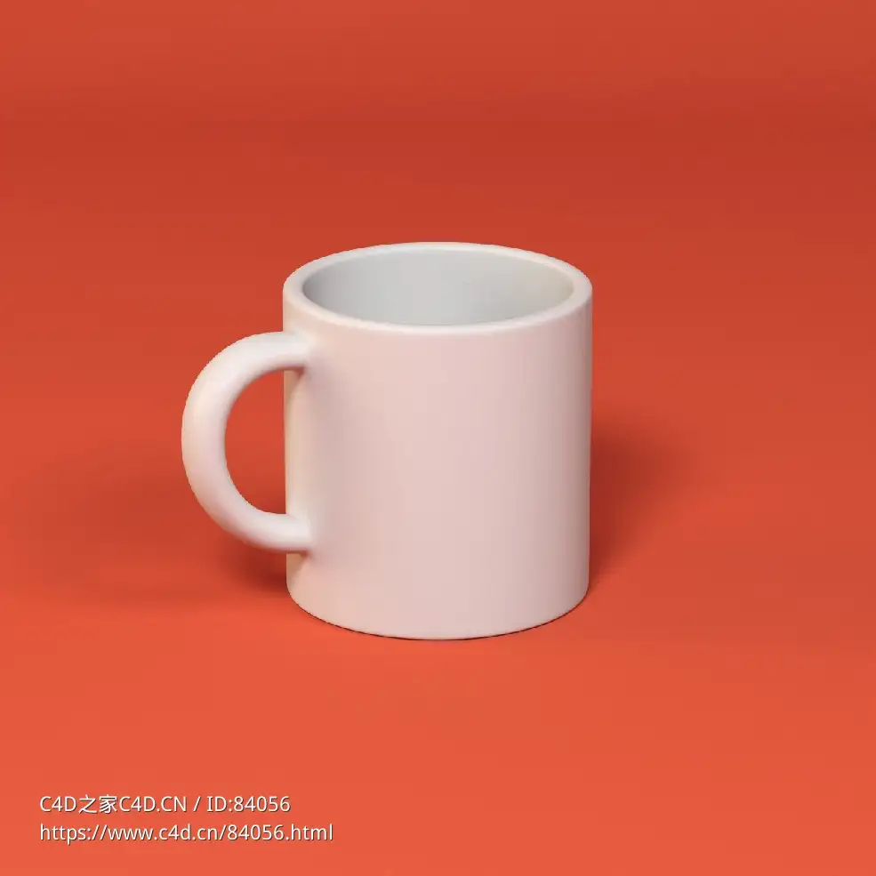 低面卡通杯子图标模型mug - C4D之家 - 108.jpg
