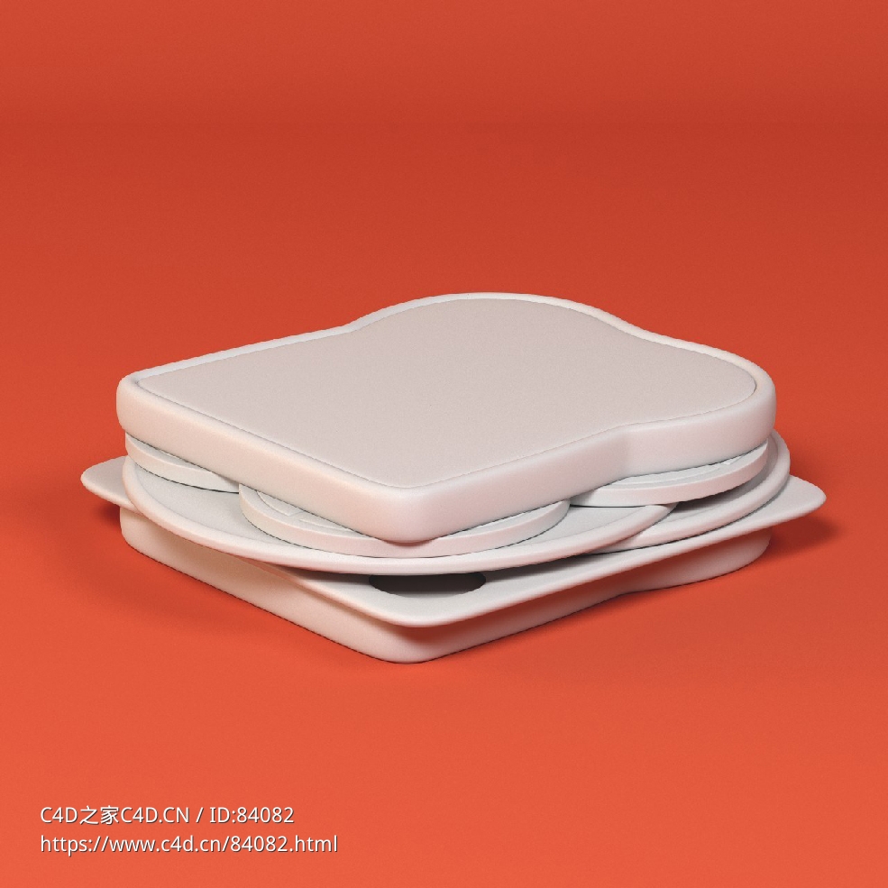 低面卡通三明治图标模型sammy