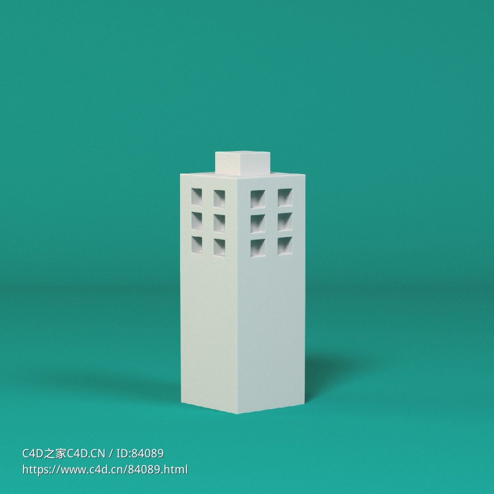 低面卡通摩天大楼图标模型Skyscraper_2 - C4D之家 - 141.jpg