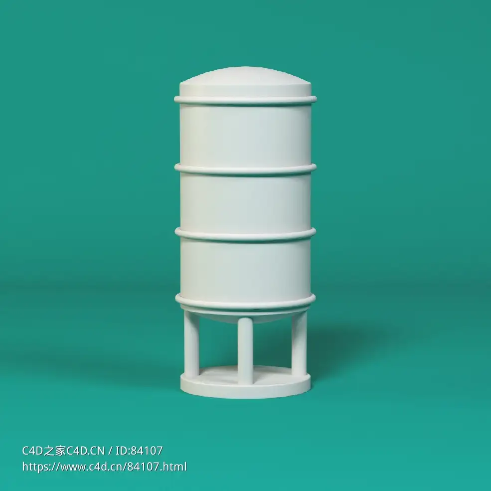 低面卡通储罐图标模型Tall Tank - C4D之家 - 159.jpg