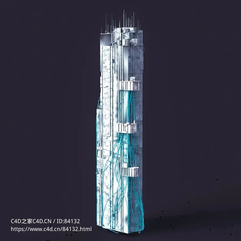 未来科幻赛博朋克高层建筑future architecture-82
