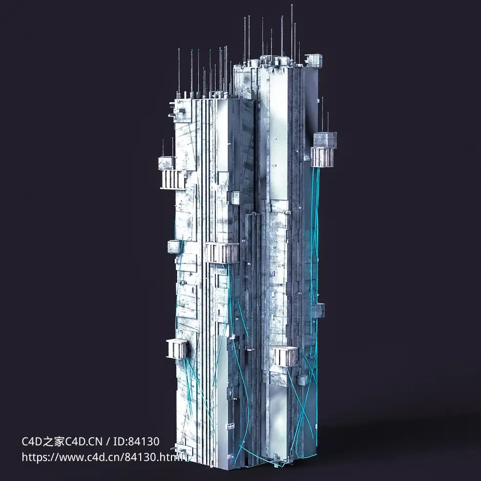未来科幻赛博朋克高层建筑future architecture-80