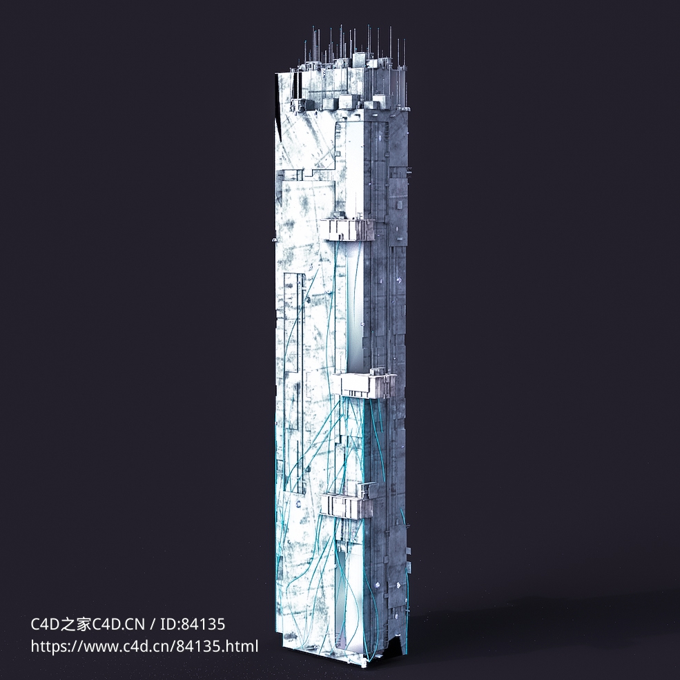 未来科幻赛博朋克高层建筑future architecture-85