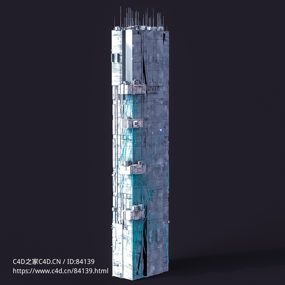 未来科幻赛博朋克高层建筑future architecture-89